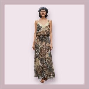 Briefly Paris Bohemian Floral Maxi Dress